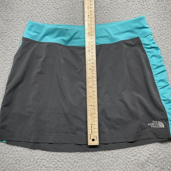The North Face Skirt Womens Small Gray Blue Athletic Tennis Mini Skort - Picture 8 of 13